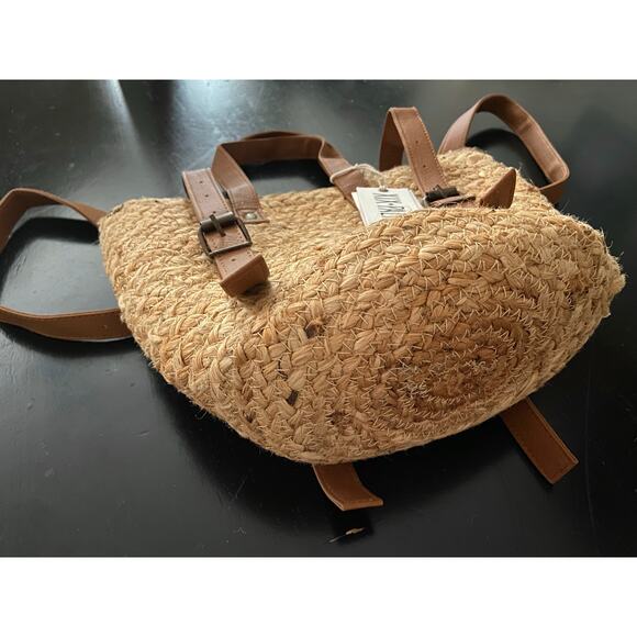 XIX PALMS Insulated Jute Picnic Tote/Backpack (NWT) main image 12